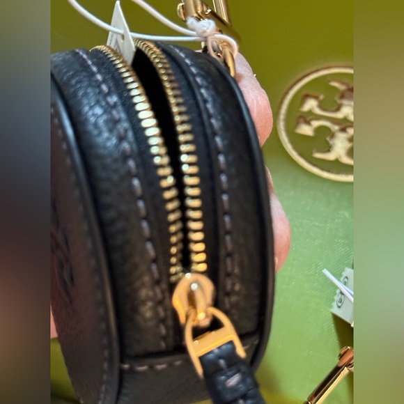 Tory Burch Thea Black and Tan Key & Card Holders sold as each - Picture 3 of 8